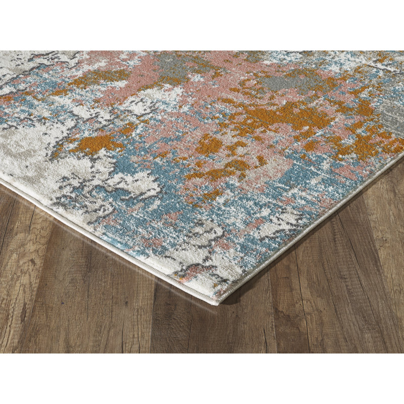 Tapis ombré beige, Rectangle 5 pi 3 po x 7 pi 6 po