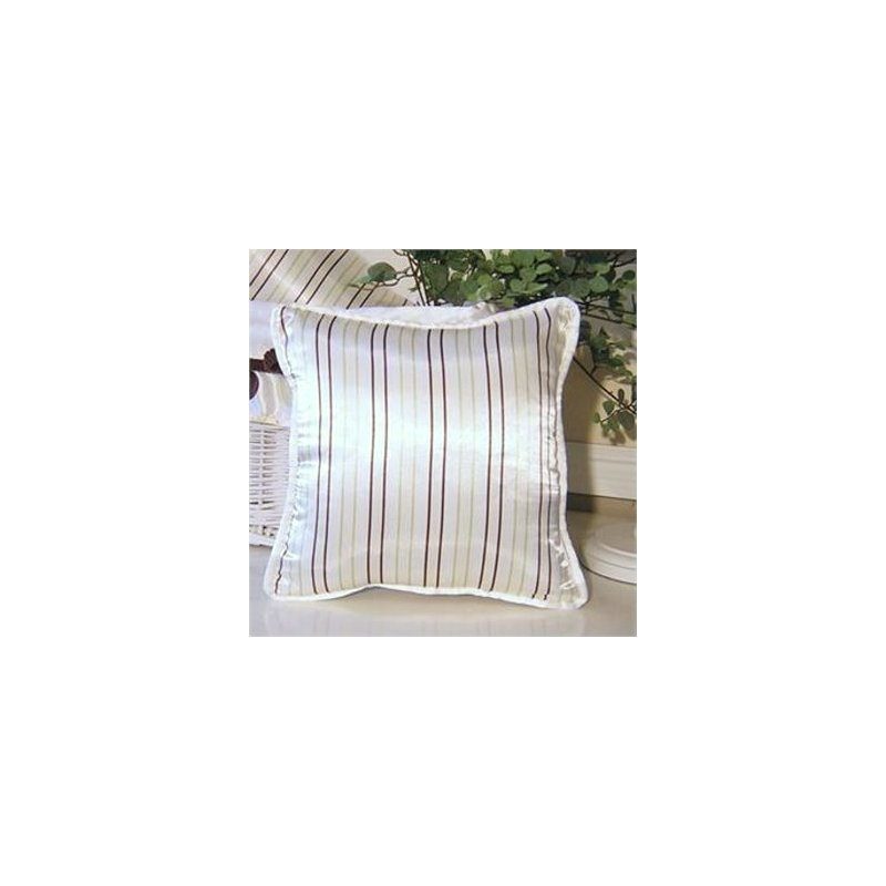 Coussin rayé rayé Ash, citron
