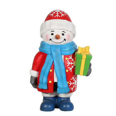 Bonhomme de neige avec cadeau