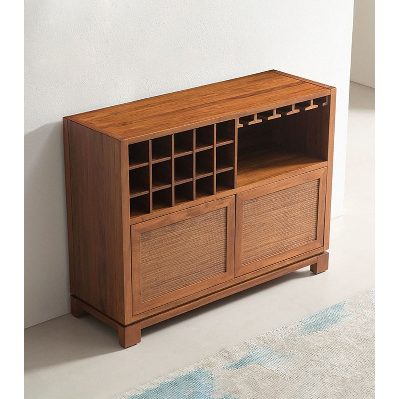 47.24" Brown Rectangular Solid Wood Wine Racks