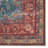 Machine Washable Floral Power Loom Polyester Area Rug in Blue/Red-68308777