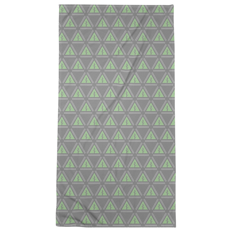 Barbra Beach Towel, Green/Gray