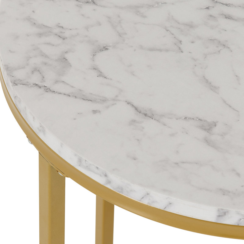 Sebastiao Side Table, Gold