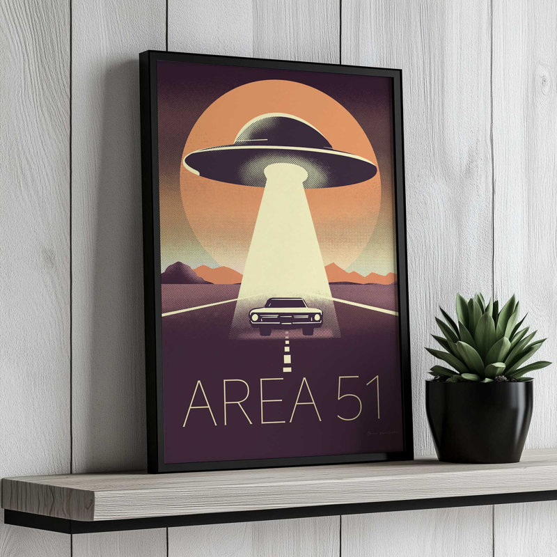 «Abduction On The Road» par Omar Escalante, reproduction d'art sur toile, H 16 po x l 12 po, Doré