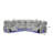 Nostrand Reclining Massager Sectional-109665743