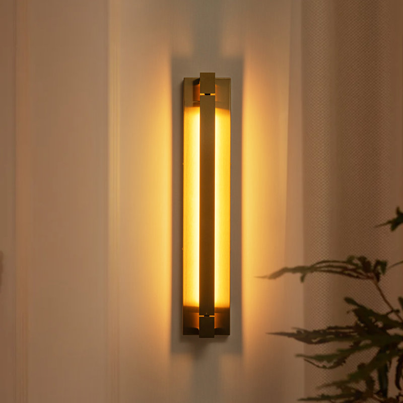 Polkville LED Armed Sconce, Gold