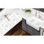 Évier de cuisine en céramique blanche - l 17,71 po x H 9,9 po x P 32,09 po, 93 lb, encastré, rayé et teint, style D H, finition glacis
