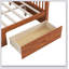 Wooden Canopy Bed With Storage Drawers-403243035-403243033