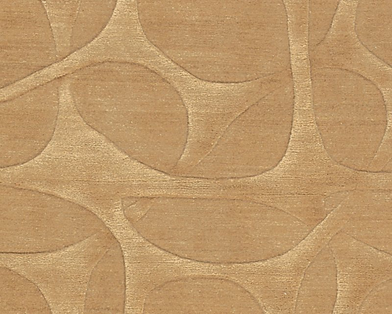 Molecular Wool Geometric Area Rug in Gold, Rectangle 8' x 10'