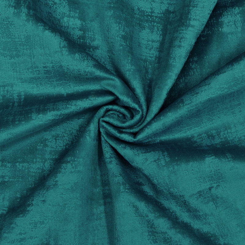 Textured Velvet Throw Pillow Cover, Deep Teal