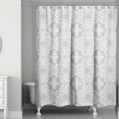 Rideau de douche géométrique simple Kees