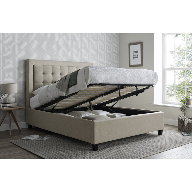 Ayatt Upholstered Ottoman Bed, Kingsize (5')