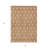 HomeRoots 3' X 5' Copper And Beige Geometric Washable Indoor Outdoor Area Rug