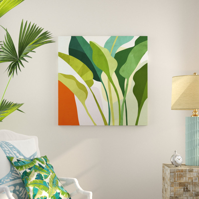 «Tropica I» par Victoria Borges - impression sur toile, H 36 po x l 36 po, Impression sans cadre, Sans cadre