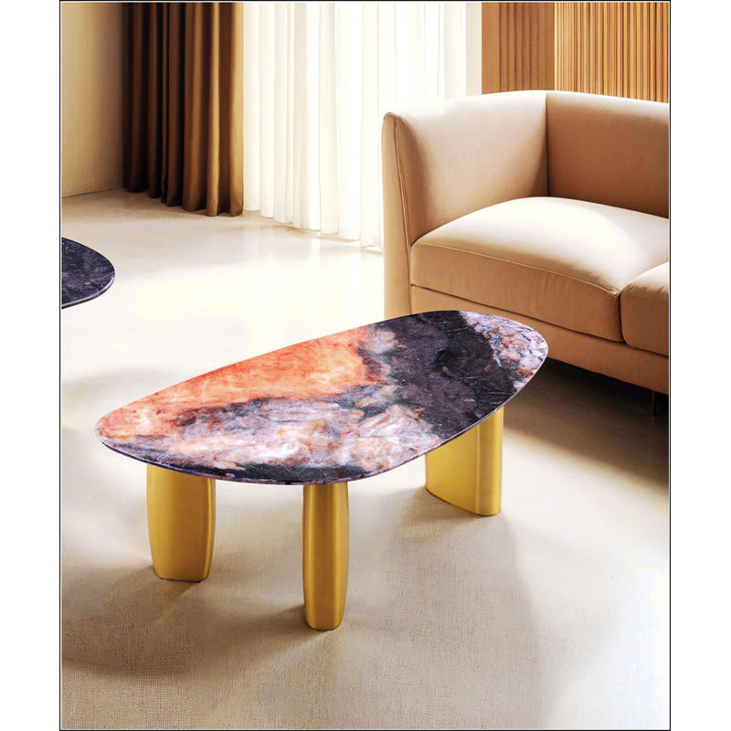 Table basse de style contemporain 1pc, Noir/gris