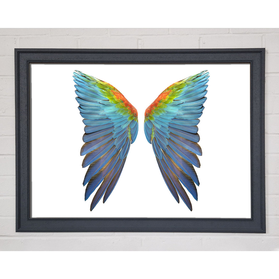 Papagei Vibrant Wings Gerahmter Druck