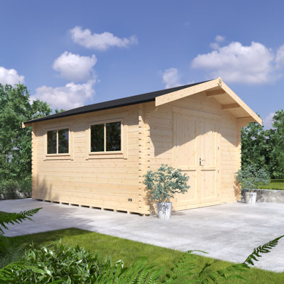 The Rayner Tongue & Groove Log Cabin 14x12w