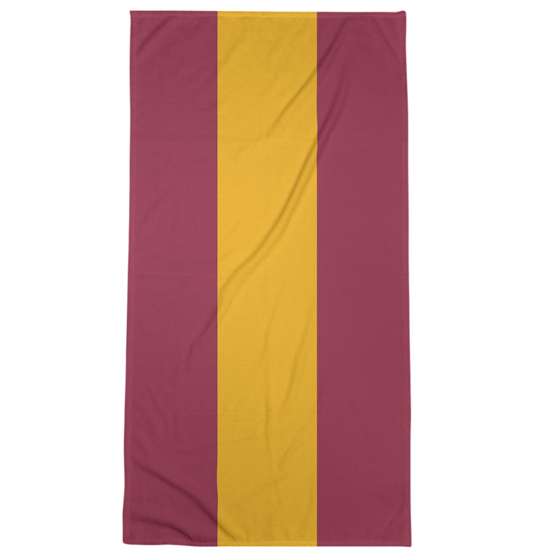 Beach Towel, Red/Off White