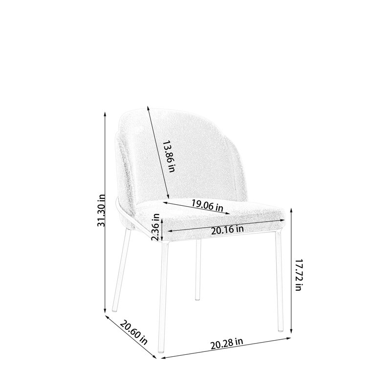 Ensemble de 2 chaises de salle à manger beiges et brunes, sièges de cuisine ou de salle à manger modernes (Note: légère variation de couleur due à l'éclairage)