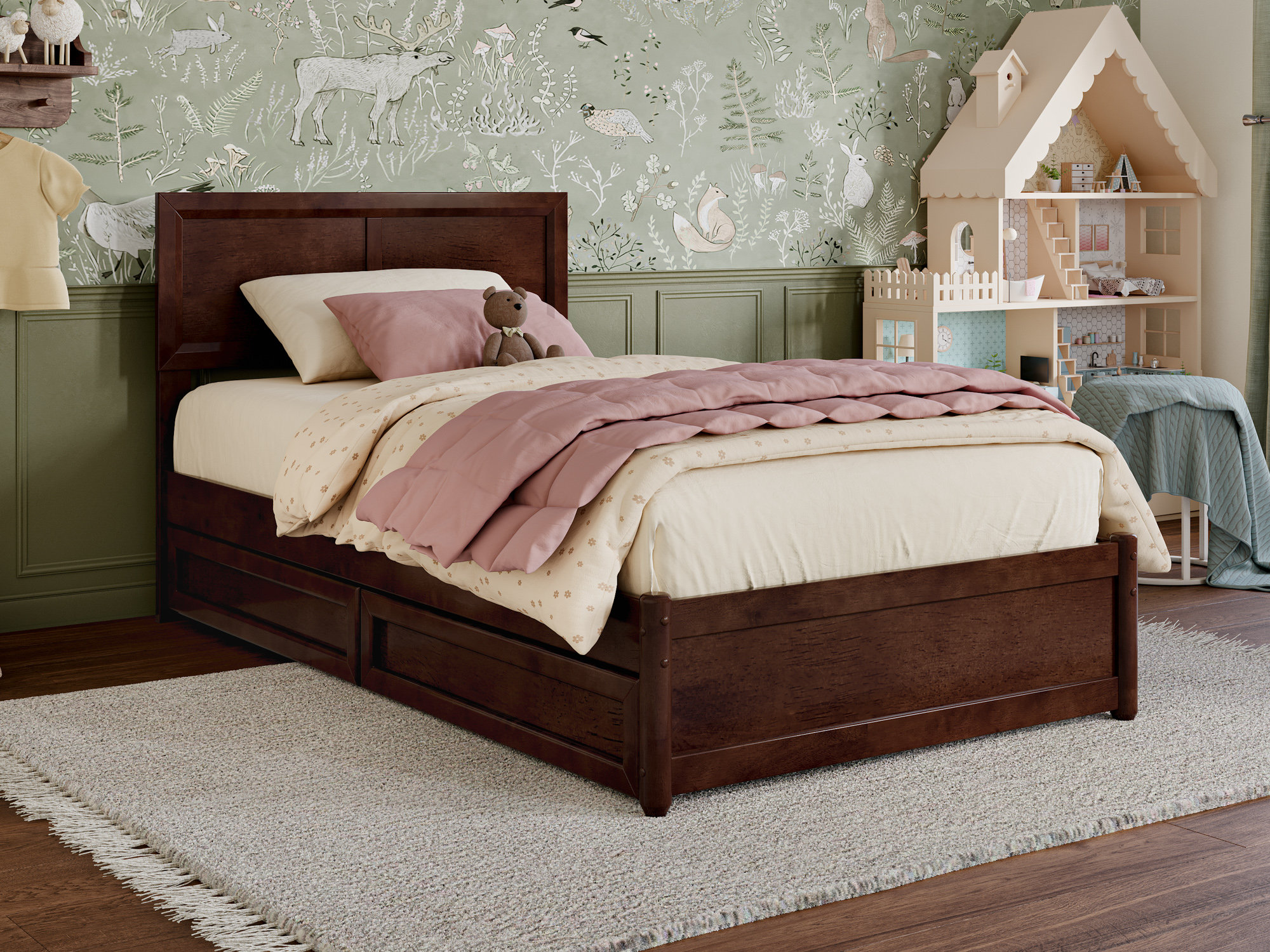 Lark Manor™ Astley Solid Wood Panel Storage Bed & Reviews - Wayfair Canada