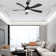 52 Inch Modern Ceiling Fan With 3 Colour Dimmable Led Light 5 Abs Blades Remote Control Reversible Dc Motor