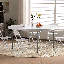 Table pliante ronde en plastique, table de banquet de fête pliable portative pour camping pique-nique en plein air-109049671