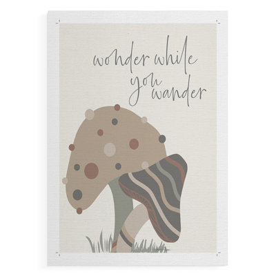 «Wonder tandis que vous vous promenez» - impression sur toile seulement - non encadrée