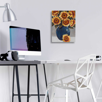 'Vase of Sunflowers I' by Tim O'Toole, Acrylic Glass Wall Art