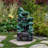 19.88"H Resin LED Fountain With Frogs Statue