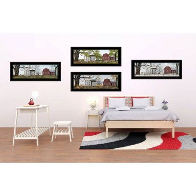 Four Seasons Collection II 4-Piece Framed Wall Art for Home Wall Décor by Billy Jacobs