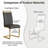 Modern Round Dining Set With 4 Pu Leather Chairs
