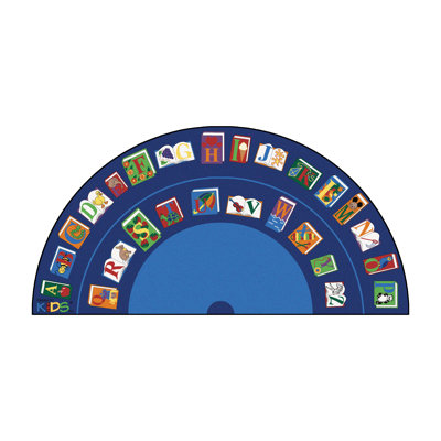 Tapis bleu de classe lecture par le livre