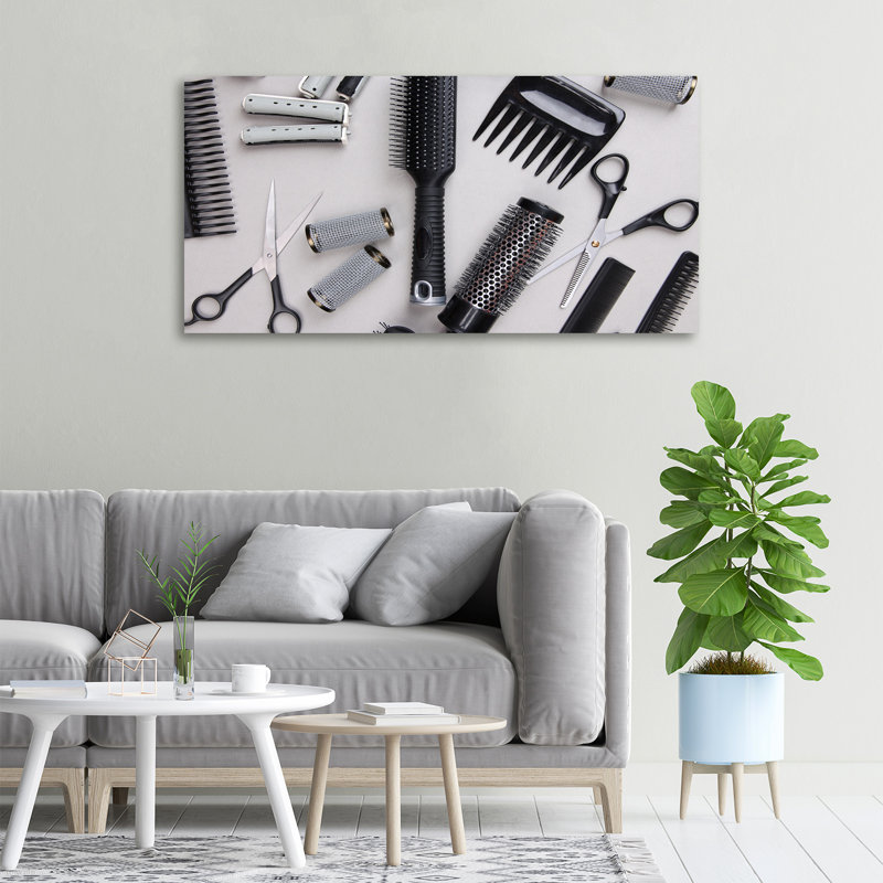 Tools For The Hairdresser - Wrapped Canvas Print