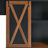 55.5" Farmhouse Kitchen Island With Drop Leaf, Power Outlet, Spice Rack & Barn Door-756552648