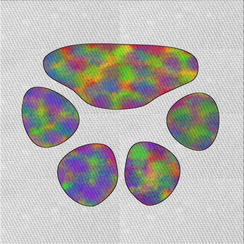 Laine tissée à la main et polyester mauve/vert/gris Tapis décoratif, Rectangle 2 pi x 3 pi