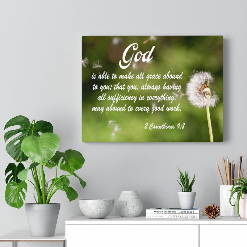 To Every Good Work Corinthians - Impression sur toile tendue, H 18 po x l 24 po x P 1,25 po