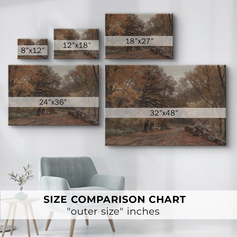 Paysages rétro-CCLV -Galerie enveloppée Cavas, 32 x 48