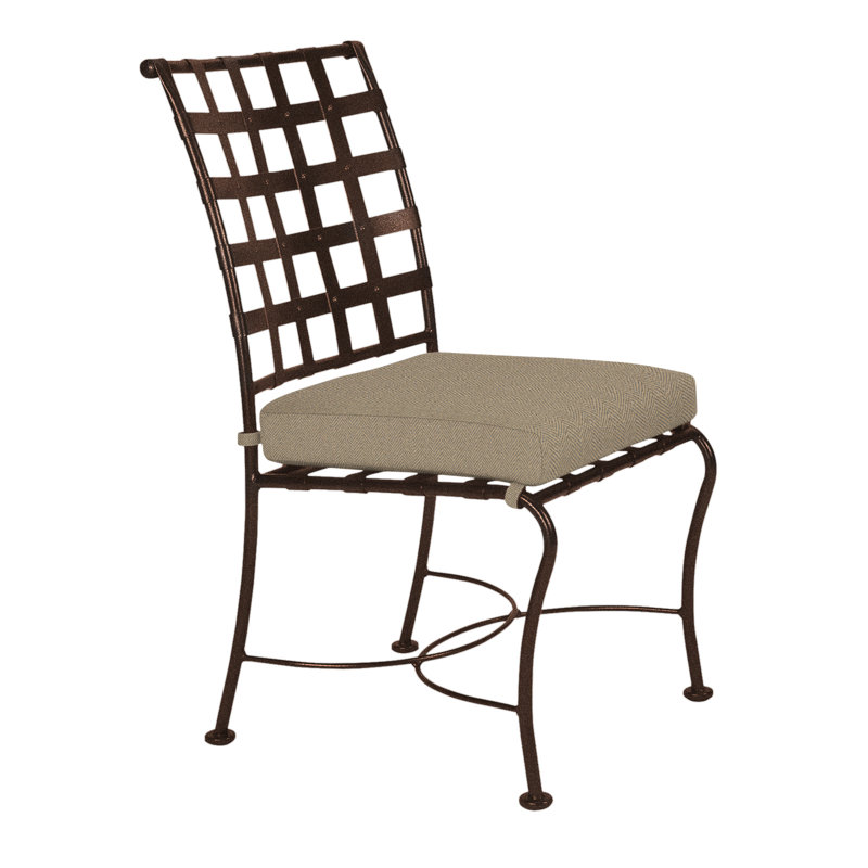 Classico Outdoor Dining Side Chair, Harris Stone, Copper Creek