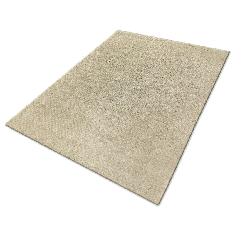 Bubbles Geometric Area Rug in Beige/Neutral, Rectangle 3' x 5'