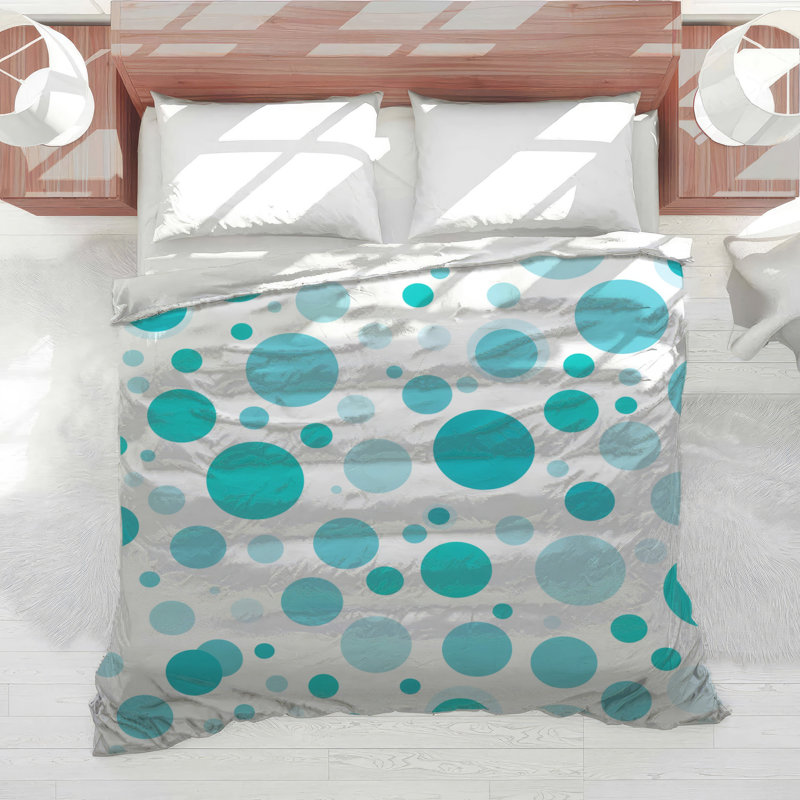 Circles Bedding Abstract Comforter Modern, Twin