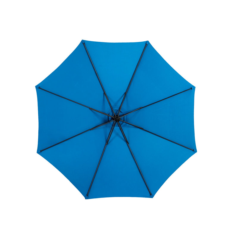 Parasol de patio bleu foncé de 10 pi avec effet et structure d'ombrage puissants - idéal pour une utilisation près de la piscine