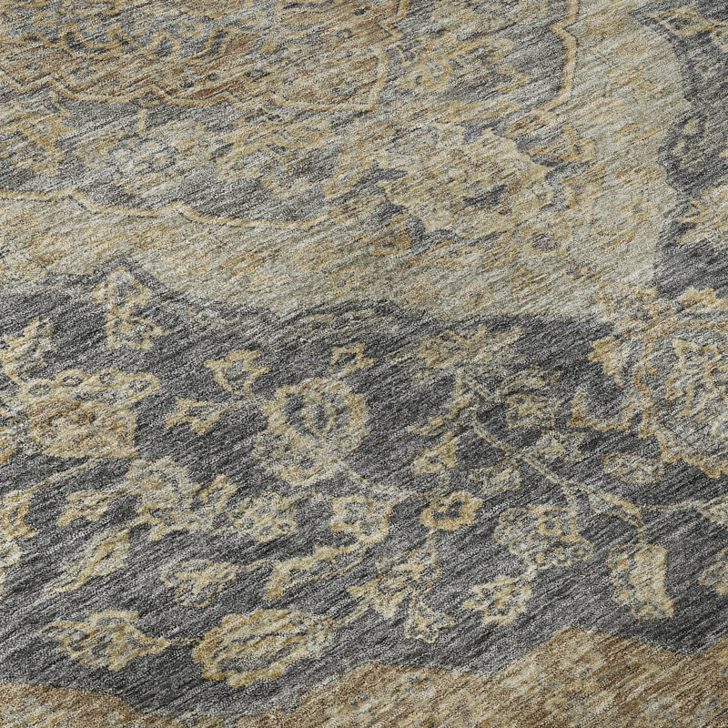 Premium Machine Washable Gurubaksh AMF1151 Global Rug, Tapis de couloir 2 pi 3 po x 7 pi 6 po