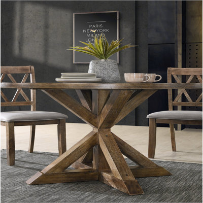 Windvale Cross-Buck Base Dining Table