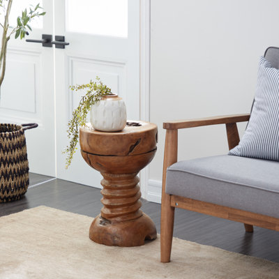 Table d'appoint en bois de teck Durso