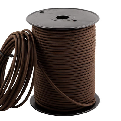 Tiltonsville 3Core Round 1 Meters Vintage Coloured 0.75Mm Braided Fabric Flexible Electrical Cable