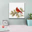 «Cardinal Christmas V on White» par Silvia Vassileva, art mural sur toile-1849525577