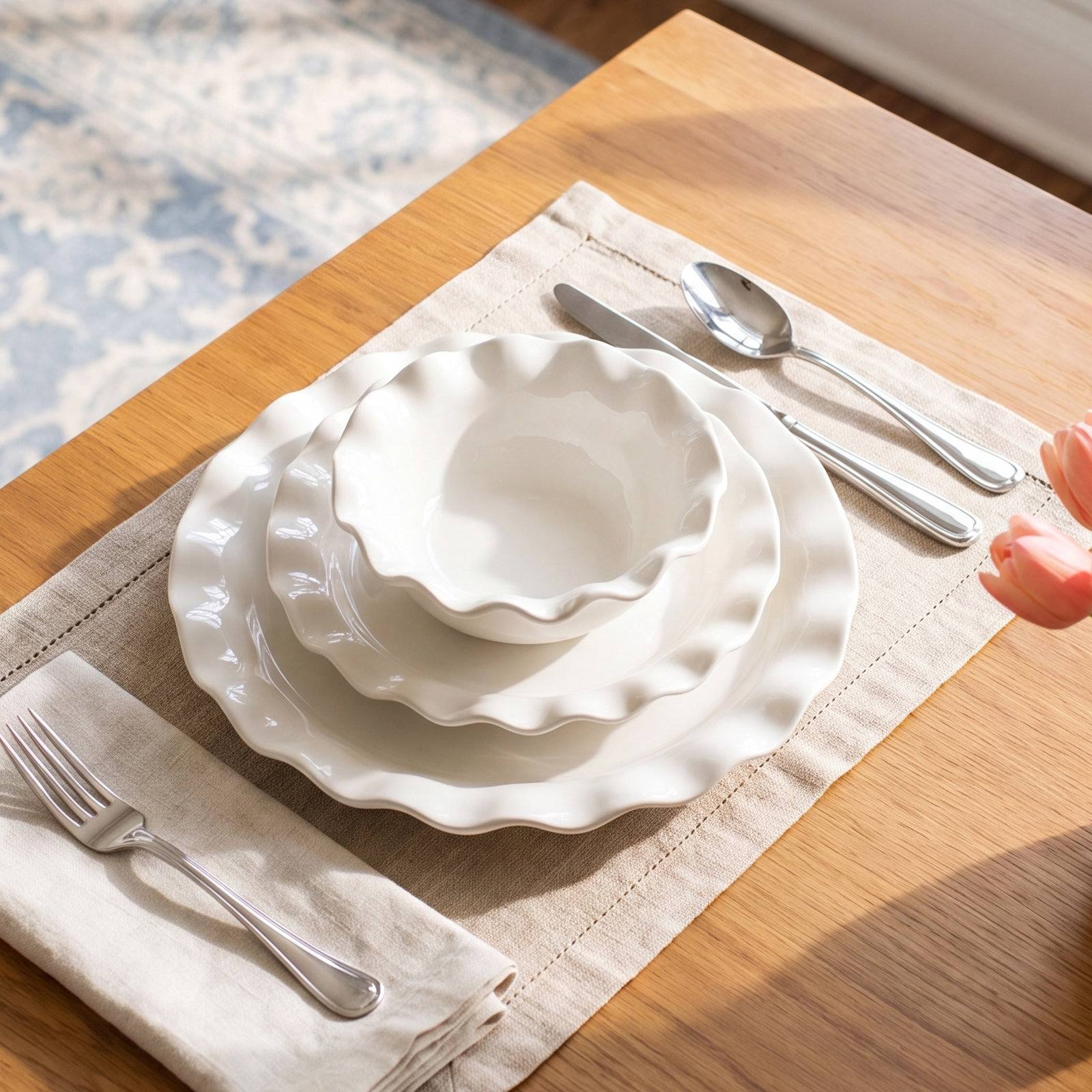 Signature White Collection Dinnerware Set