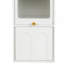 Armoire de rangement haute de 70,87 po de hauteur avec 1 porte et 2 tiroirs, unité de rangement étroite, armoire de plancher pour la salle de bain, le salon, le vestibule, la cuisine, blanc