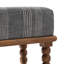 Banc rembourré en bois massif de 132 cm de large, de fabrication artisanale-132183974