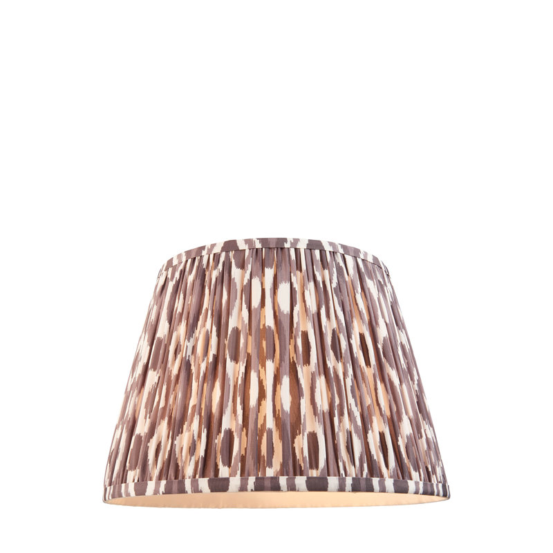 Ikat Lamp Shade, Brown, 24cm H x 25cm W x 35cm D